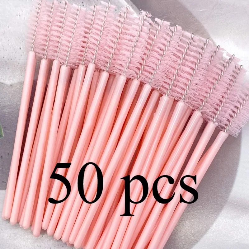 Zanse 50/500 יחידות מברשות ריסים גבות ריסים ספוליז מסקרה שרביטים מוליך כלי איפור להארכת ריסים