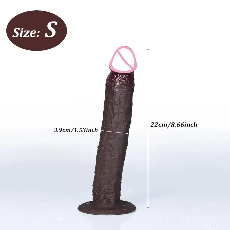 Ρεαλιστικό μακρύ μαλακό πισινό βύσμα Dildo 3 μεγεθών Ψεύτικο δέρμα πέους Αίσθηση σιλικόνης κόκορας Γυναίκα Άνδρας Αυνανισμός Βεντούζα Παιχνίδια πρωκτικού σεξ — image 11