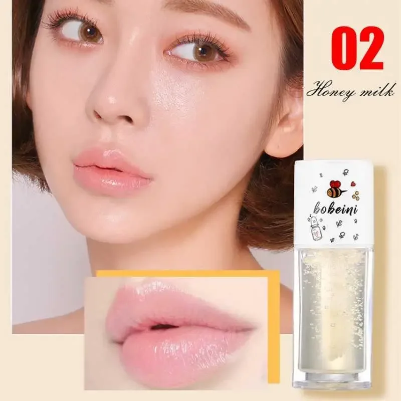 Honey Lip Oil Water Light Transparent Glass Honey Lip Moisturizing Lip Oil Moisturizing Lips Student Affordable — image 8