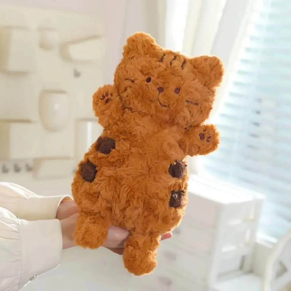 Aranyos nagy szemű macska plüssjáték puha élethű cica szimuláció fekete macska plüss baba 22 cm-es szép barna macska plüss baba születésnapi ajándék