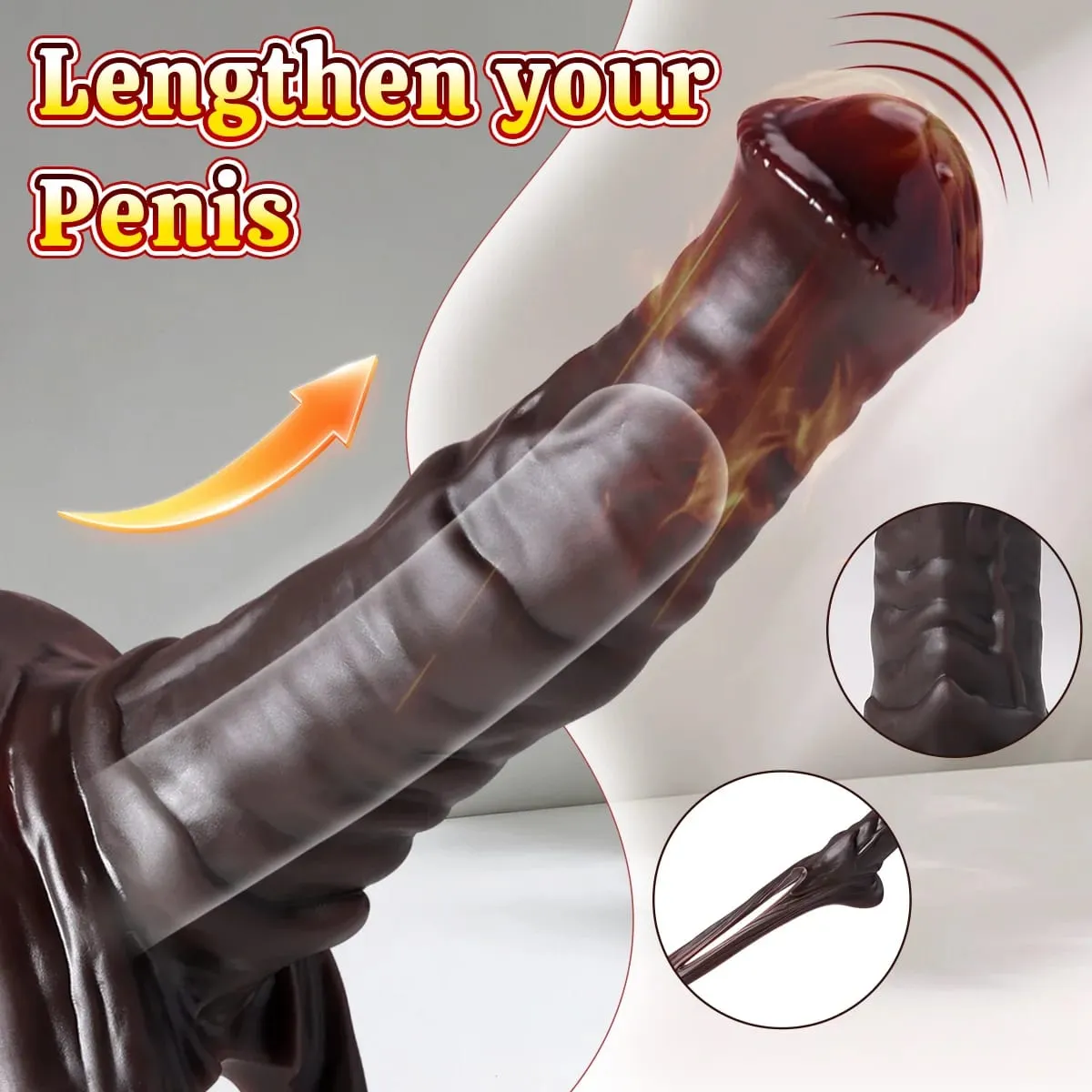 Reusable Silicone Condom Enlargement Penis Sleeve Extender Enhancer Penis Cocks Cover Adult Sex Toys For Men Women Sexual Tools