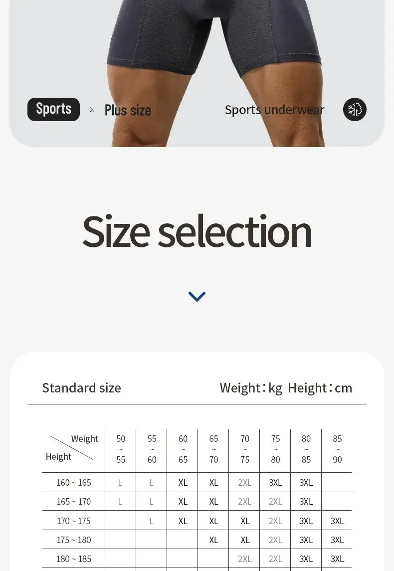 5PCS Extended athletic briefs Men's boxers Modal anti-wear leg running plus size breathable training boxers — image 16