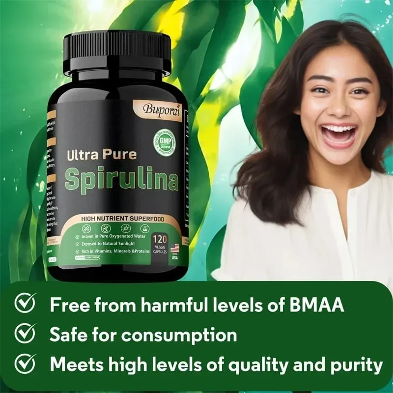 Organic Spirulina Supplement - Detoxification Nutrition Immune System Health Cardiovascular Health AntioxidantSupplements — image 5