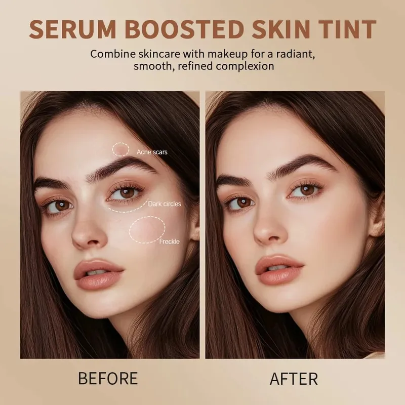 Foundation Stick & Loose Setting Powder Water-Resistant Longwear Full Coverage Oil-Control Beginner Makeup Set Christmas Gift