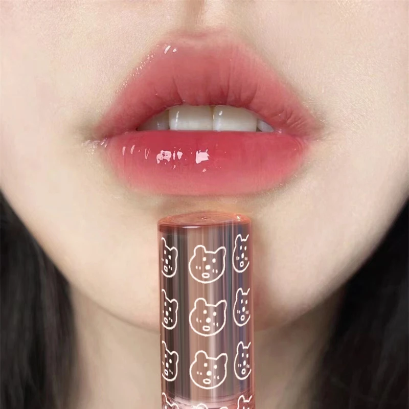 1 PC Mirror Water Lip Gloss דובדבן ורוד שקוף עמיד למים עמיד למים לחות עירום גוון שקוף זכוכית איפור שמן