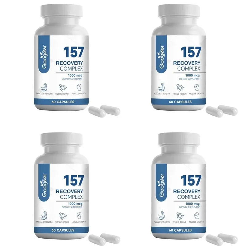157 Complex Capsules Recovery with L-Valine and L-Glutamine for Recovery Support Muscle Growth Amino Blend 1000 Mcg 60 Capsules