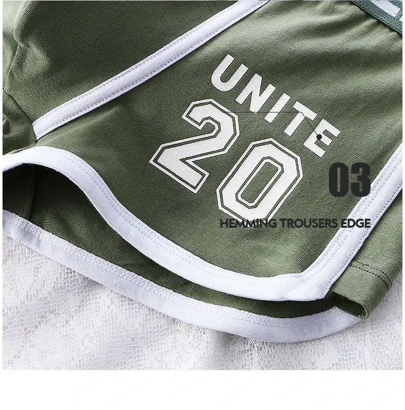 1/3pc roupa interior masculina esportes boxer shorts de algodão oversized cor sólida juventude moda esportes calcinha masculina confortável respirável — image 8