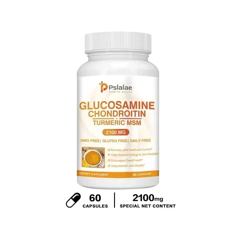 Chondroitin Turmeric MSM Glucosamine Triple Strength 2100 Mg for Hips Knees Joints & Back Comfort - Joint Supplements — image 8