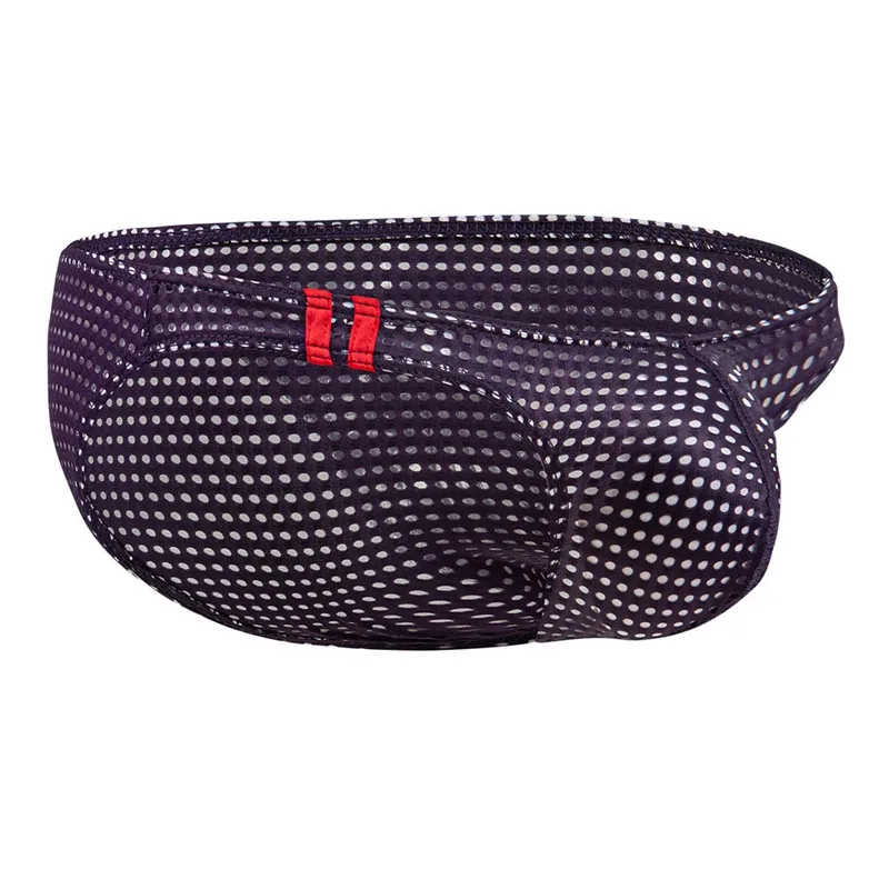 Calzoncillos para hombre, ropa interior con agujeros transpirables de verano, ropa interior convexa en U, ropa interior fina de cintura baja para hombre, Calzoncillos antideslizantes