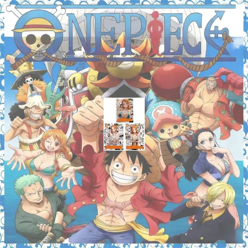 Anime One Piece Diy Color Flash Cards Hancock Perona Nami Robin Yamato Collection Cards Christmas Birthday Gifts Children's Toys