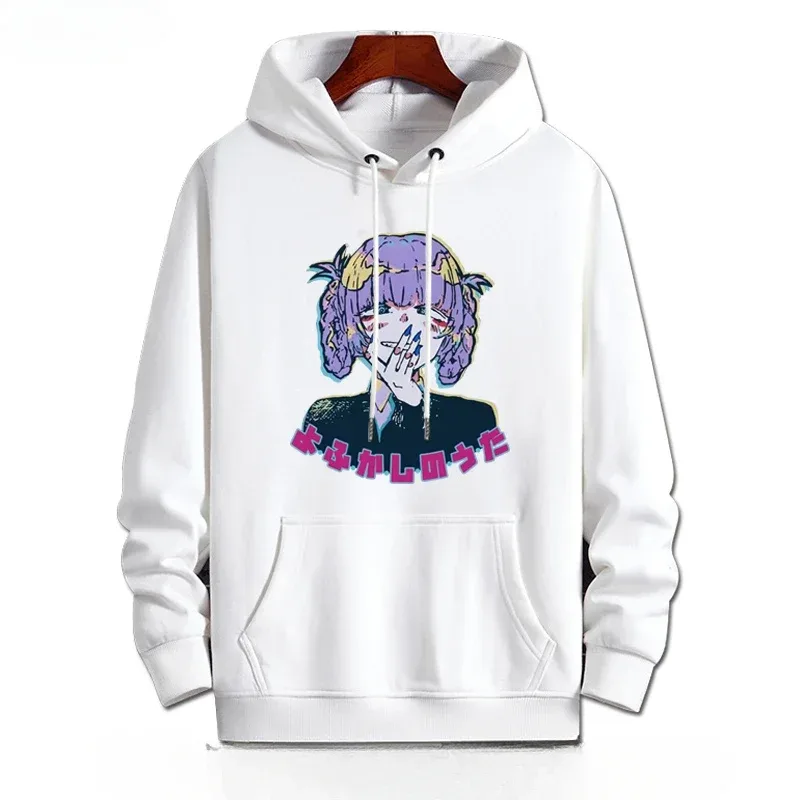 Y2K Anime CALL OF THE NIGHT Nazuna Nanakusa Rolig Hoodie Hip Hop Grafiska Sweatshirts Poleron Hombre Streetwear Harajuku Tracksui