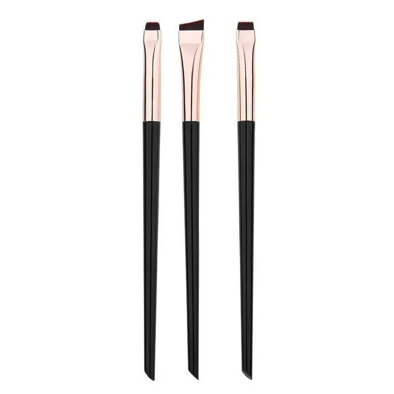 3pcs/set Blade Eyeliner Brush Eyebrow Brush Portable Flat Fine Eye Liner Brow Contour Makeup Brushes Makeup Brush Set — image 10