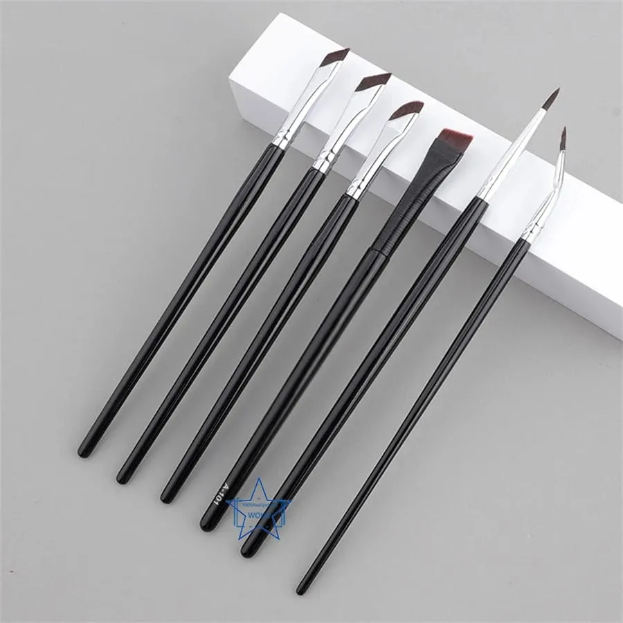 5/6PCS Thin Gel Eyeliner Makeup Brushes Eyeliner Brush Sets Flat Top Eyeliner Concealer Brush Eye Liner Detailed Make Up Tool