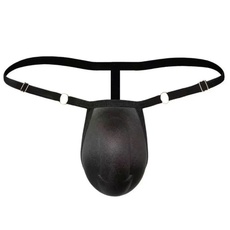 T-back Push Up gąbka podkładka pod kubek stringi regulowane 3D z przodu wyściełane figi bezszwowe niskiej talii męskie bielizna modelująca męskie majtki akcesoria