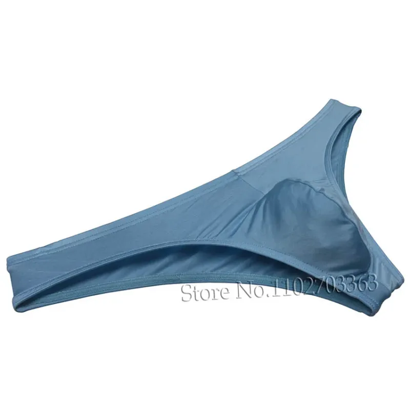 Men's Bikini Briefs Triangle Underwear Pucker Back Micro Briefs Elastic Shiny Summer Low Rise Beach Briefs Sexy Silky Smooth — image 26