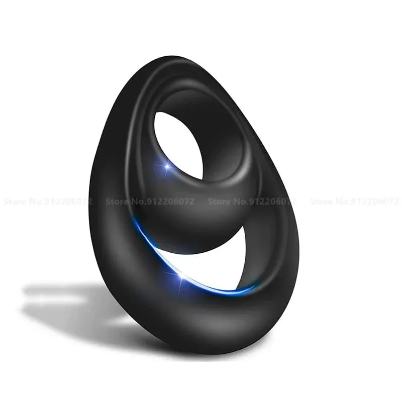 3PCS Durable Silicone Cock Rings Flash In The Night Lock Penis Ring Sex Toys For Men Male Delay Ejaculation Scrotum Lock Ring — image 17
