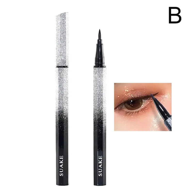 DIY Rotate Eyeliner Stamp Integrated Black Brown Dual-Tip Eyeliner Wing Stencil Waterproof Smudge-Proof Long Lasting Liquid Pen — image 10