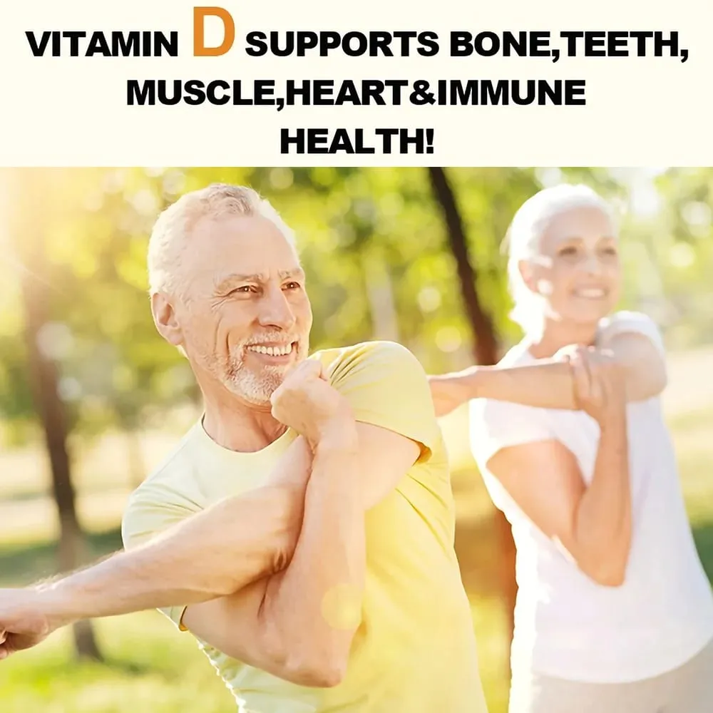 High Potency Vitamin D-3 2 000 IU - Promotes Muscle Teeth Bone and Immune Health