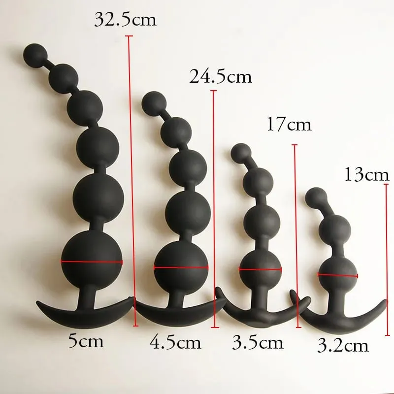 Anal Beads Balls Long Dildo Training Silicone Anus Ass But Butt Plug Analplug Buttplug Butplug Sex Toys Analsex Prostate