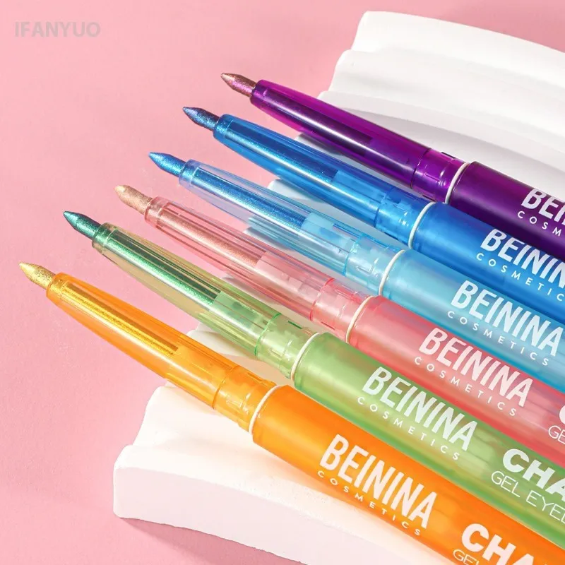 Μεταλλικό Chameleon Gold Eyeliner Gel στυλό Pearlescent Polarized Glitter Πράσινο Inner Eye Liner Λαμπερό πολύχρωμο Soft Eyes Pigment