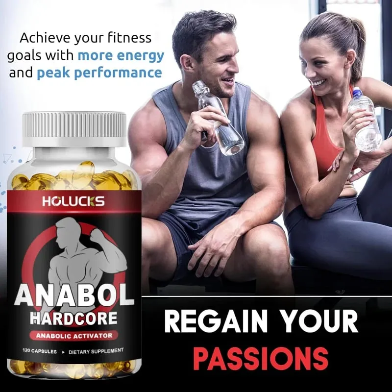Anabol Hardcore Συμπλήρωμα Μυϊκής Ανάπτυξης για Άντρες Για Χτίσιμο Αδύνατο Πυκνό Υψηλής Απόδοσης Ενίσχυση Υποστήριξης Γενικής Υγείας — image 5