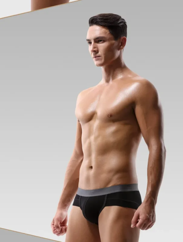 Men's Underwear, Men's Briefs, U-Shaped Pouch, Modal Breathable Summer Youth White Low-Waist Briefs — image 11