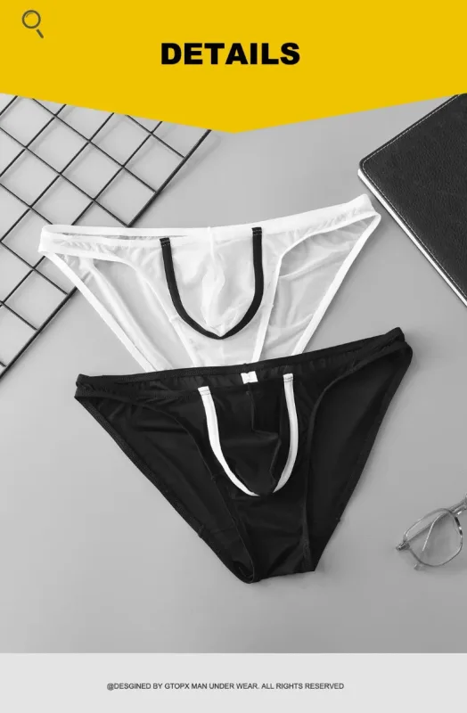 MAN Men Underwear Sexy Low Rise Briefs Tangas Sexis De Hombre Breathable Men Underwear Brief 2-Pack — image 11