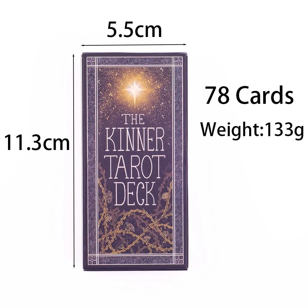 The Kinner Tarot Deck 87Pcs Divination Fate Tarot Oracle Cards Party Entertainment Επιτραπέζιες κάρτες παιχνιδιών 11,3*5,5cm — image 3
