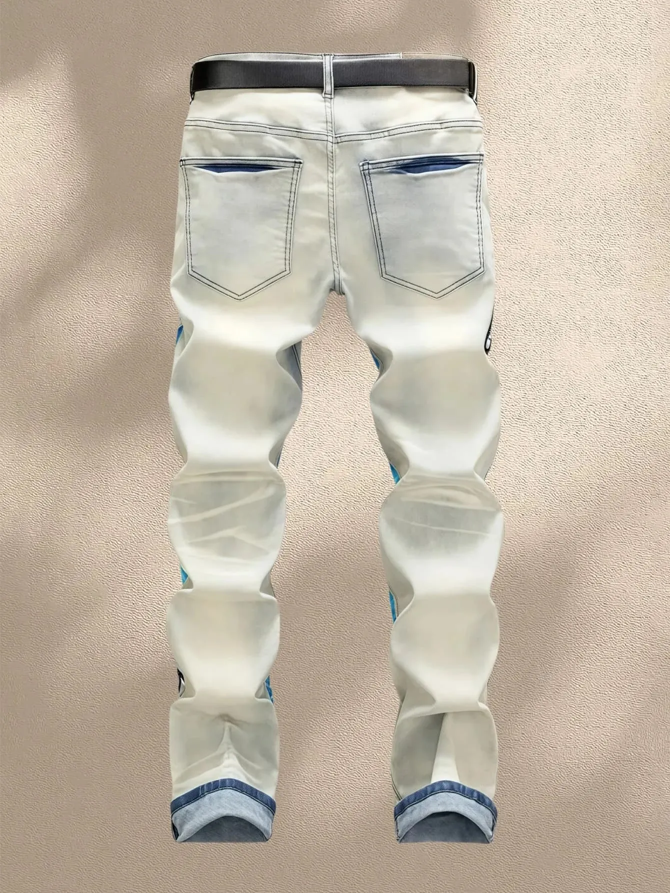 Ανδρικά τζιν τζιν Y2K Trendy Print Expresses Personal Style Ελαστικό και αναπνεύσιμο ύφασμα με τις καλύτερες πωλήσεις με δωρεάν αποστολή — image 3