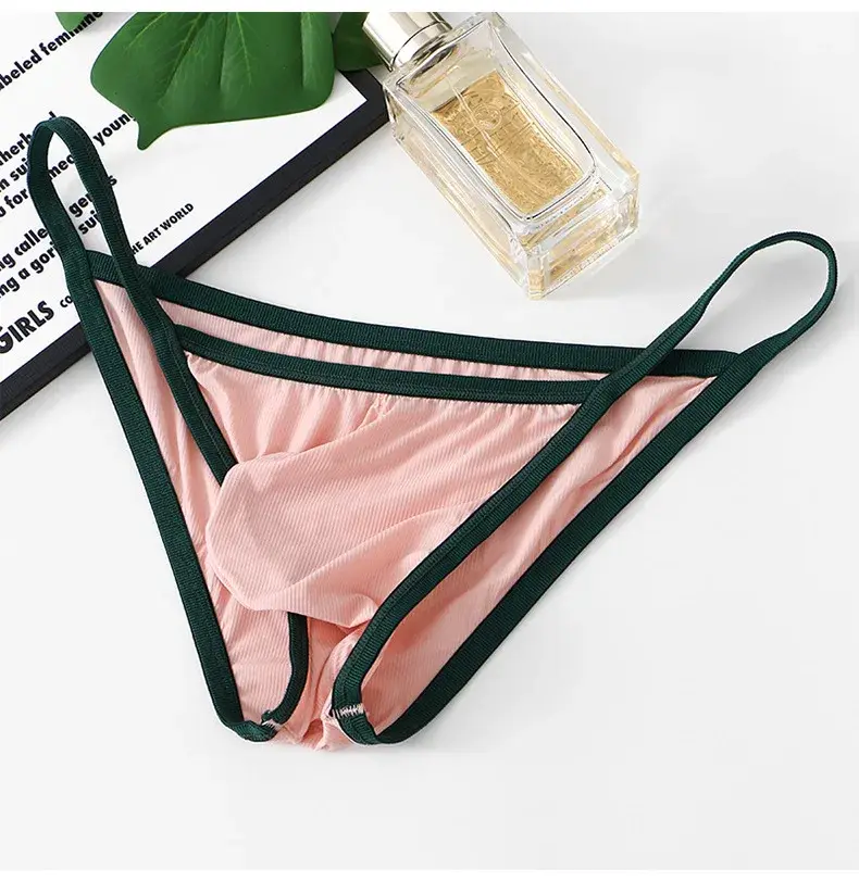 Men's Underwear Low-waist Ice Silk Briefs Breathable Soft Panties