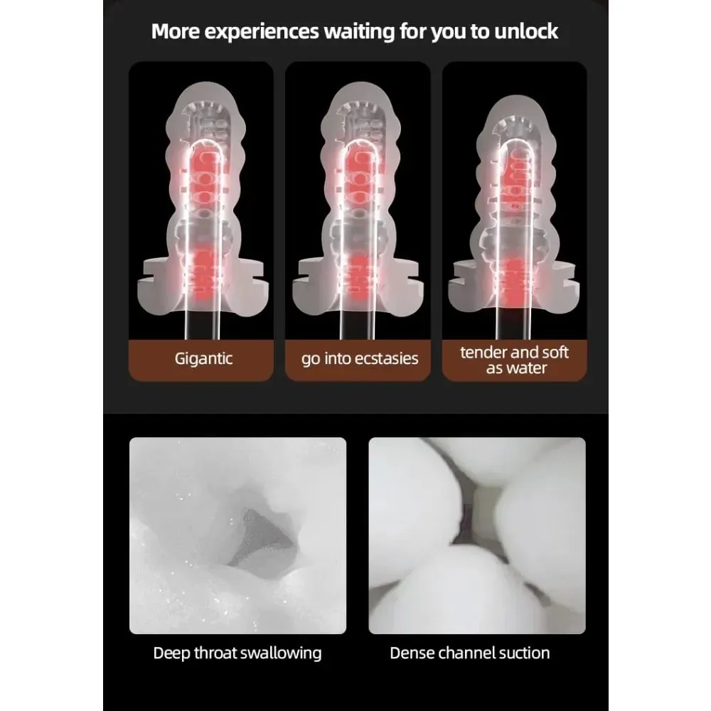 Masturbation Cup para sa Mga Lalaki na may Electric Telescopic Awtomatikong Telescopic Piston Pumping Masturbation Device Mga Pang-adultong Sex Toy