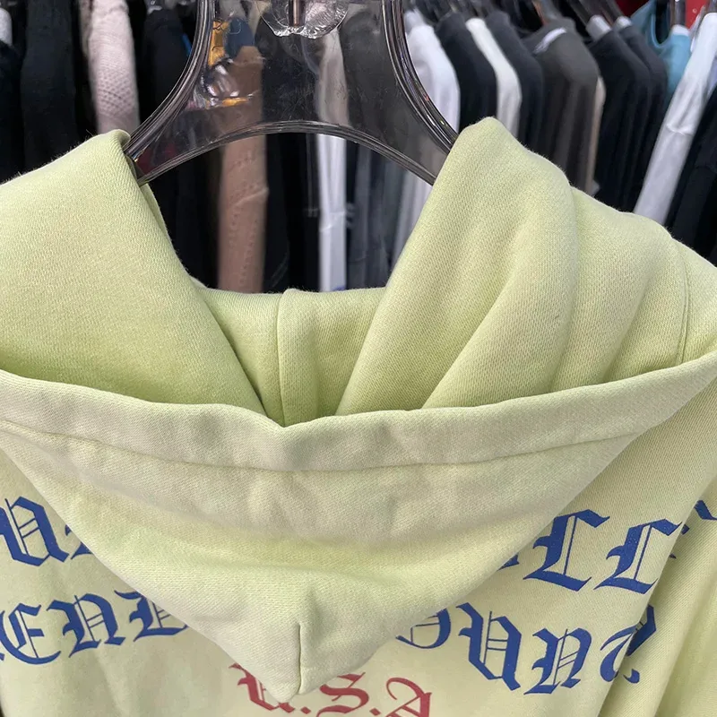 Nouveau surdimensionné PALY sweat à capuche pour homme femme lavé noir endommagé meilleure qualité décontracté Vintage Cardigan Zip sweats — image 24