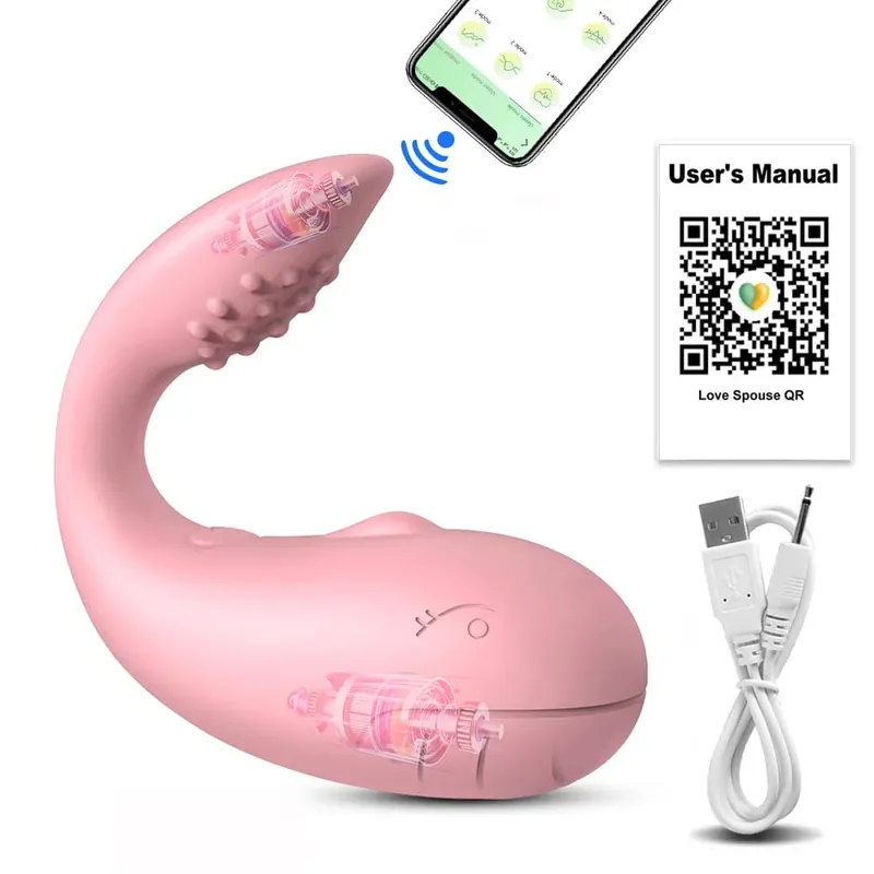 אלחוטי Bluetooth G Spot Vibrator נשים דגדגן ממריץ תחתונים לבישים לנשים ויברטור ביצת אהבה צעצועי מין רוטטים למבוגרים