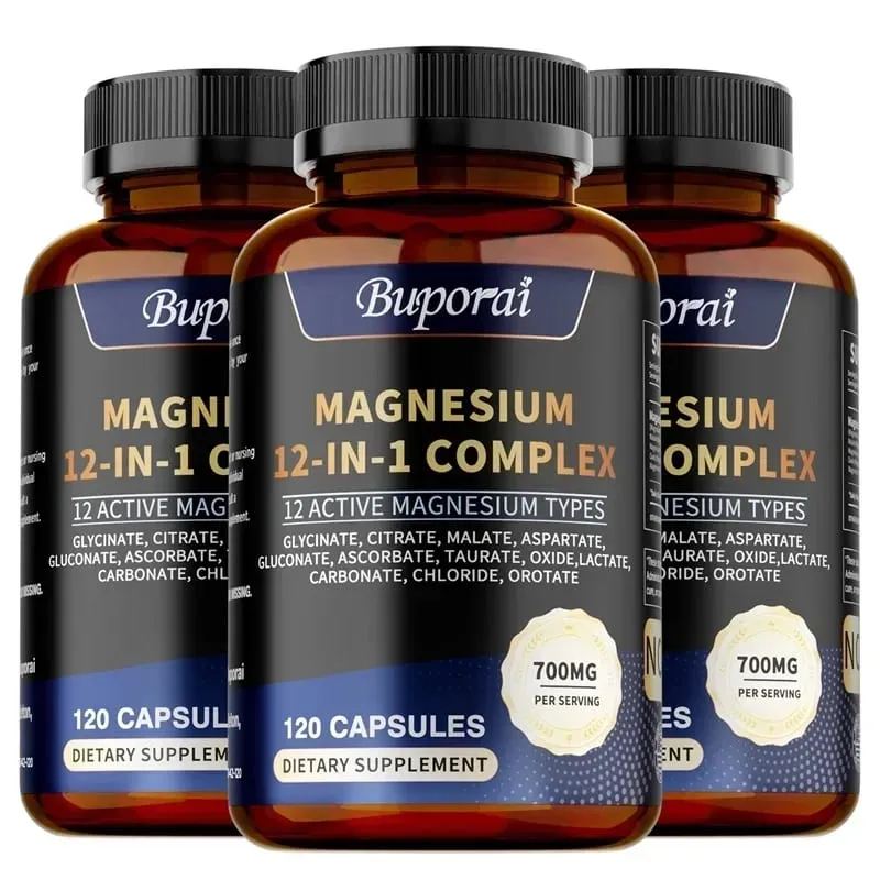 Magnézium-komplex – támogatja az izomcsontok és az ízületek egészségét, enyhíti a stresszt, jó hangulatot tart fenn, és javítja az általános egészséget