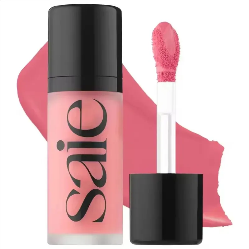 Saie 4-Colors Liquid Blush CHILLY SPICY Highlighter Sunglow Contouring Shimmer Powder Γρήγορη ξήρανση, μη κολλώδης φυσική υφή