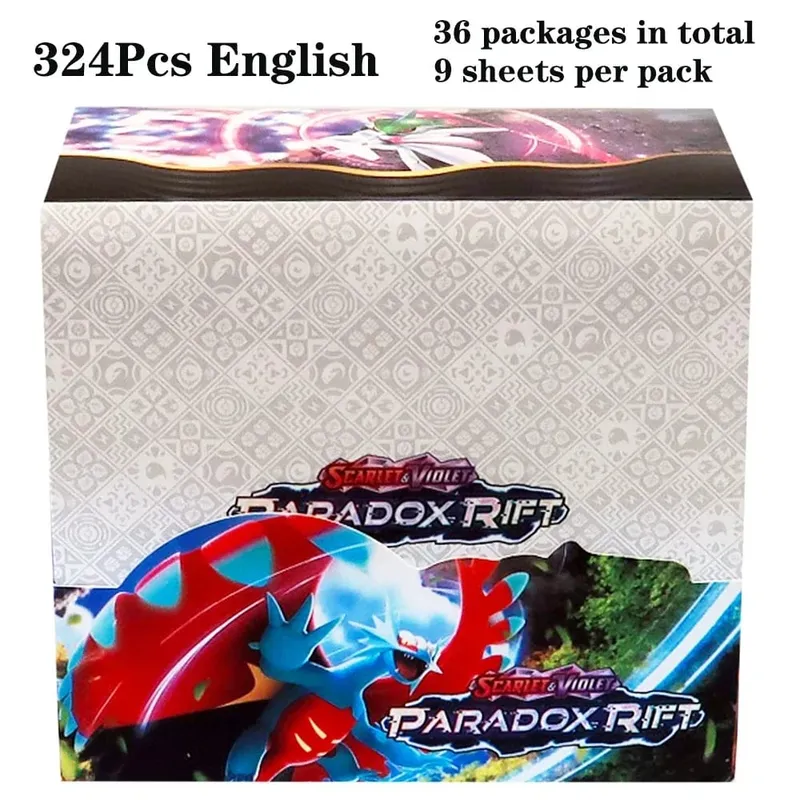 324Pcs Pokemon TCG: Sword & Shield Tempest Bonds Booster Box Trading Card Game Pokemon Kids Toys Επιτραπέζιο παιχνίδι — image 8