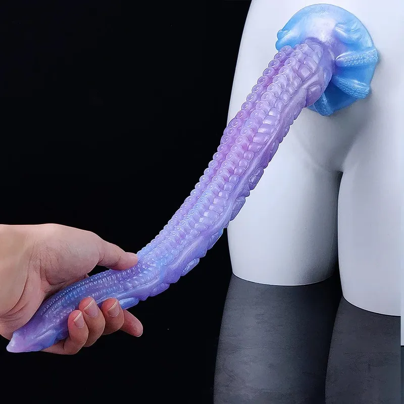 Μέγεθος XL Super Long Octopus Dildo Fantasy Dildo με βεντούζα πλοκάμι σιλικόνης Πρωκτικό παιχνίδι σεξ για γυναίκες Ανδρικό μασάζ πρωκτού και σημείου G