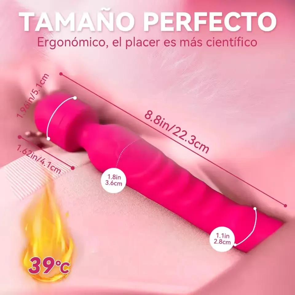 Thrusting Dildo Vibrator Female Powerful Vagina Massager AV Magic Wand G Spot Clitoris Stimulator Adults Sex Toys for Women 18+