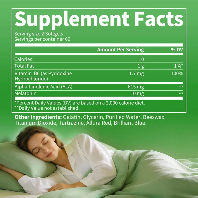 5MG Melatonin Capsules Sleep Better Prolong Sleep Time No Insomniac Improve Sleep Quality Help Sleep Deep Sleep