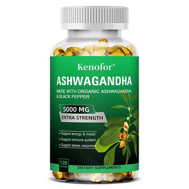 Pure Ashwagandha Root Extract Capsules 5000mg for Natural Mood Stress Focus Brain Energy Sleep Health — image 9