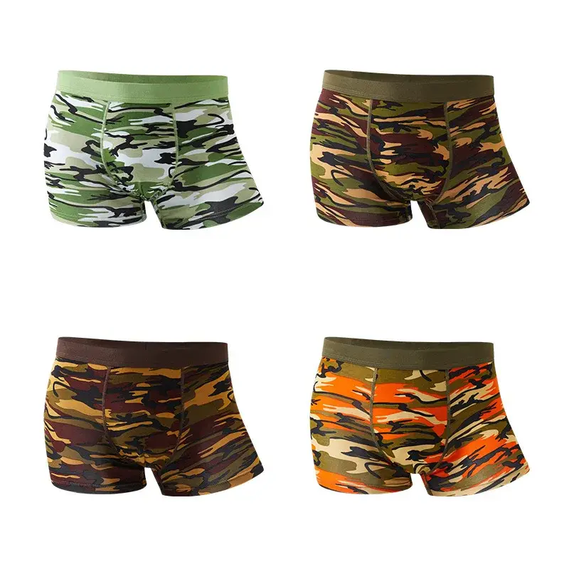 4Pcs Camouflage Boxer Men Underwear High-quality Bamboo Fiber High Elasticity Sexy Men Boxer Shorts Underwear Hombre Underpants — image 11