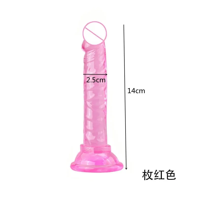 KWD Erotic Soft Jelly Dildo Anal Butt Plug Realistic Strong Suction Cup Adult Toys G-spot Orgasm Big Penis Sex Toys For Woman