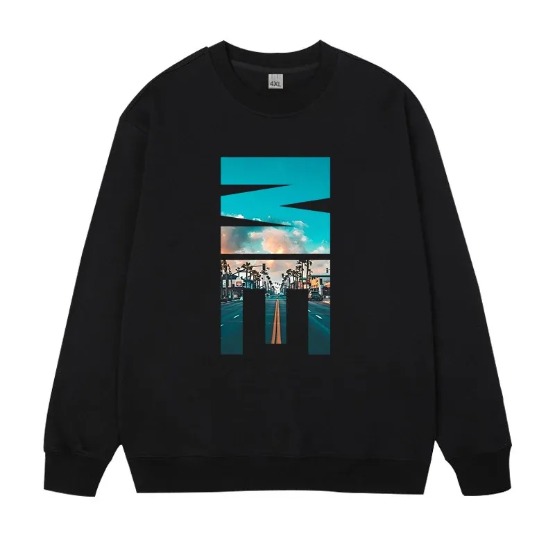 Plus Size Herren Pullover Vollbaumwolle Sweatshirts 5XL 6XL 7XL Herbst Winter Lange Ärmel Bedruckte Tops Männliche Kleidung 110kg-180kg