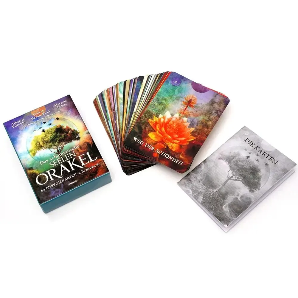 Γερμανικά 78 τμχ Das Schamanische Seelen Orakel Tarot Deck Prophecy Divination Comics Κάρτες Ταρώ Family Party Επιτραπέζιο παιχνίδι — image 3