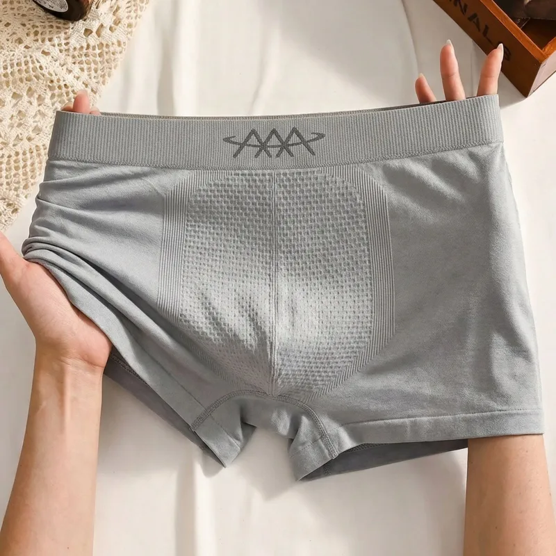 1 Cái Liền Mạch Quần Lót Nam Boxer Quần Short Co Giãn Cao Quần Lót Thoáng Khí Quần Lót Ôm Gợi Cảm Quần Lót Vừa Vặn Thân Cây