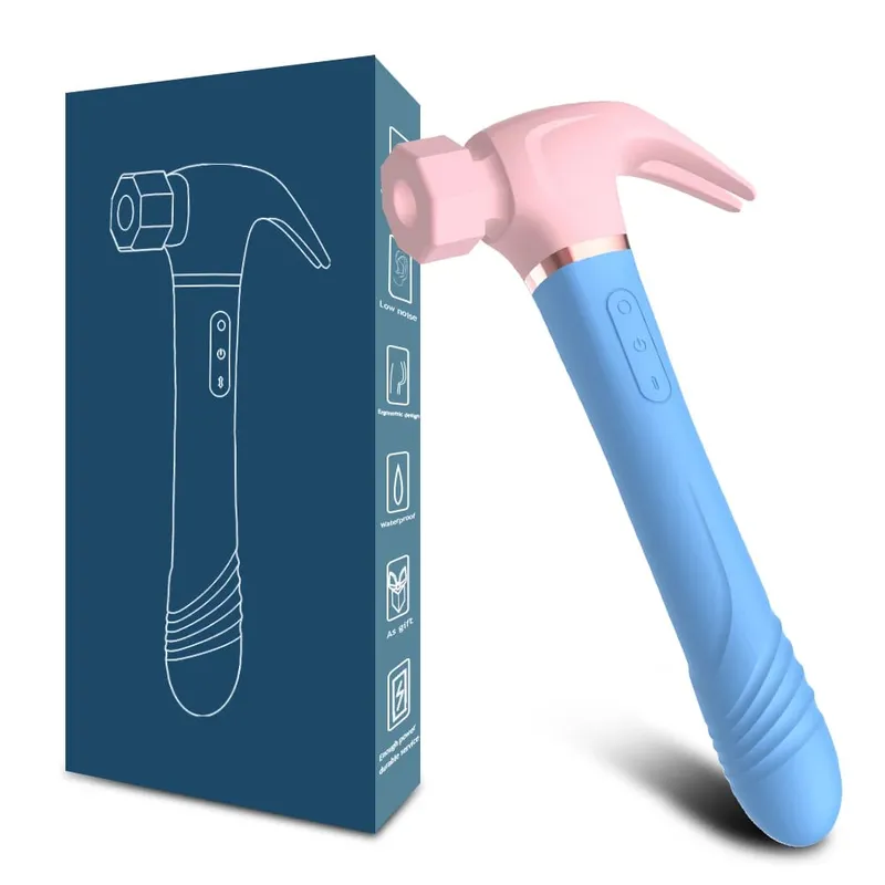 Σφυρί κλειτορίδα πιπιλιστικό δονητής Clitoris G-Spot Massager Θηλή που γλείφει τον κόλπο του πρωκτού Αναδιπλούμενο Dildo Γυναικείο σεξ παιχνίδι — image 9