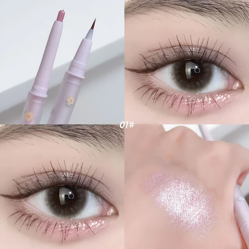Double Head Aegyo Sal Eyeliner Liquid Pababa Sa Shadow Pencil Eye Highlighting Eyeshadow Stick Natural Big Eye Makeup Gel Pen