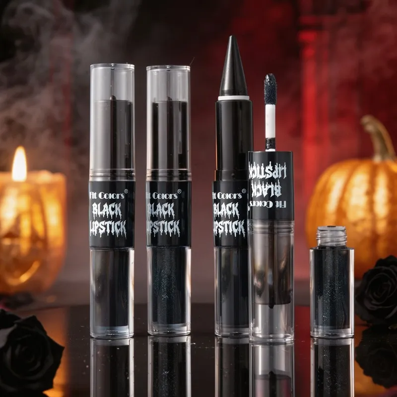 Halloween 2-in-1 Lip Gloss Matte Liner Liner Αδιάβροχο Υγρό Κραγιόν μακράς διαρκείας Ενυδατικό λαμπερό λαμπερό Lip Oil για πάρτι — image 6