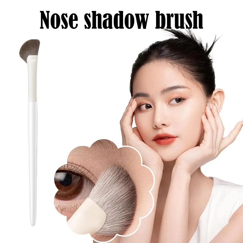 1 Chiếc Mũi Viền Bàn Chải Chuyên Nghiệp Bóng Mũi Bàn Chải Nửa Khu Vực Viền Trang Điểm Tự Nhiên Phấn Mắt Bị Nhòe Trang Điểm