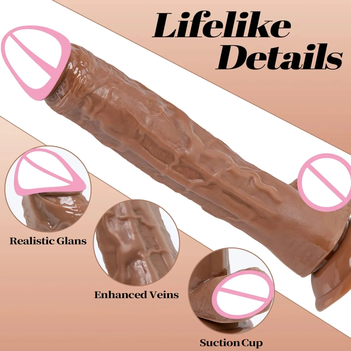 Realistic Dildo with Suction Cup Penetration Anal G-Spot Masturbator Penis Adult Sex Toys Huge Dildos for Women Rubber Cock Gode